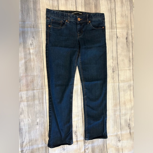 Express - Stella - Cropped Skinny Low Rise Jeans - Size 6 - Picture 1 of 5